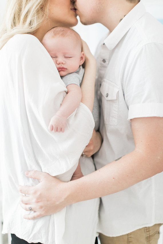 Natural light at home newborn photos