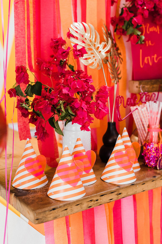 Bougainvillea and Marigold Love themed birthday party Inspiration