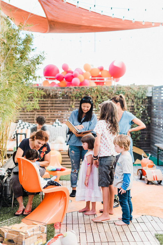 Bougainvillea and Marigold Love themed birthday party