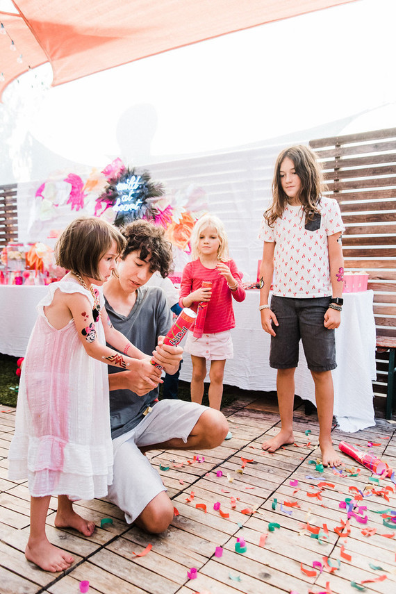 Bougainvillea and Marigold Love themed birthday party