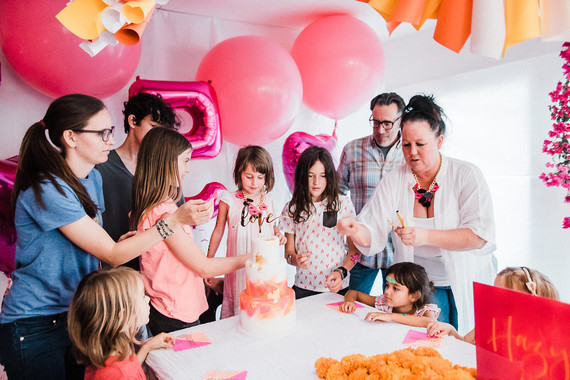 Bougainvillea and Marigold Love themed birthday party