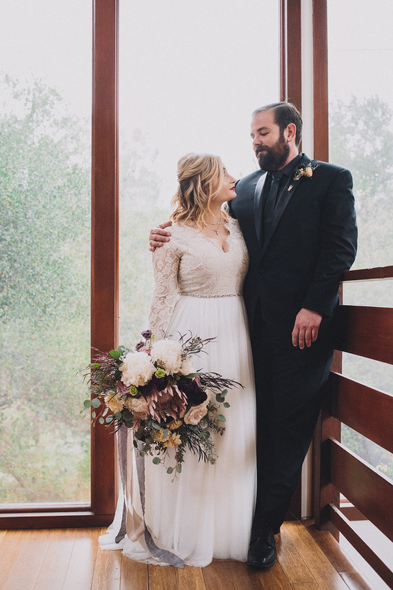 Moody rainy Topanga Canyon wedding at the 1909