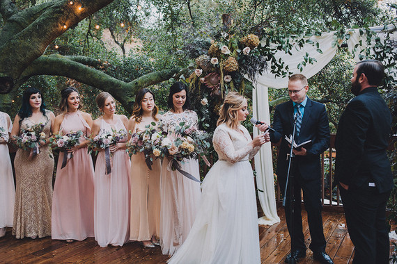 Moody rainy Topanga Canyon wedding at the 1909