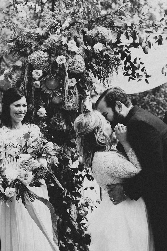 Moody rainy Topanga Canyon wedding at the 1909