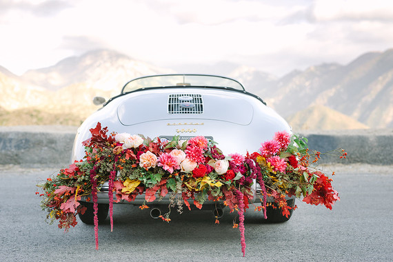 Vintage car engagement shoot
