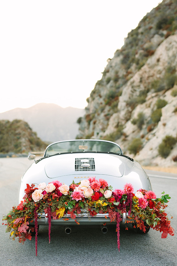 Vintage car engagement shoot