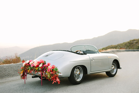 Vintage car engagement shoot