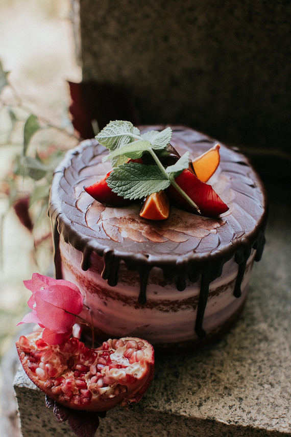 Dramatic fall cake