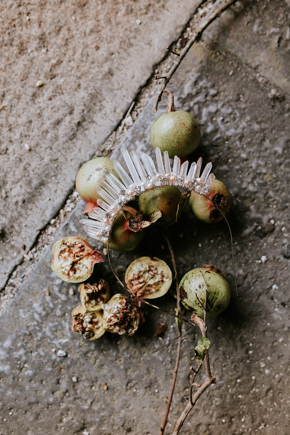 Crystal bridal headpiece