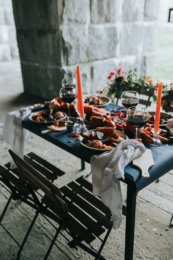 lobster dinner styling