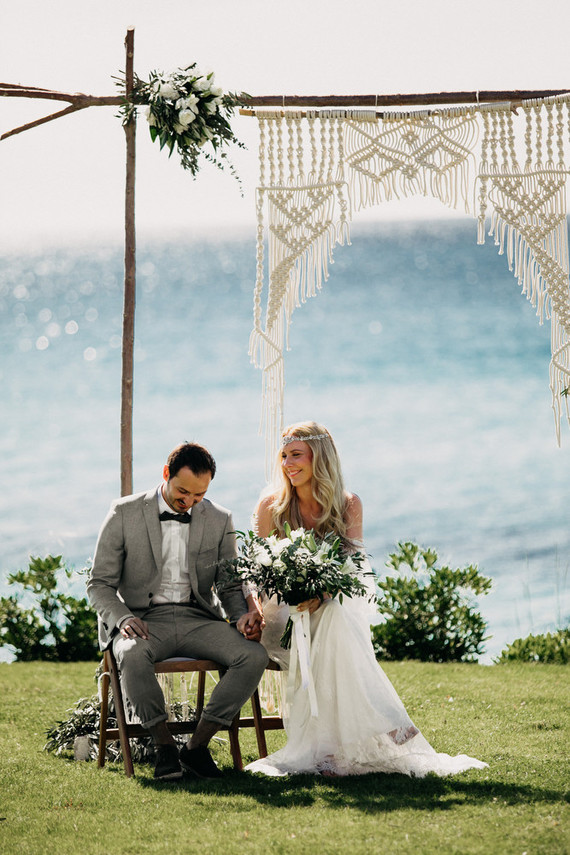 Boho beach wedding Greece
