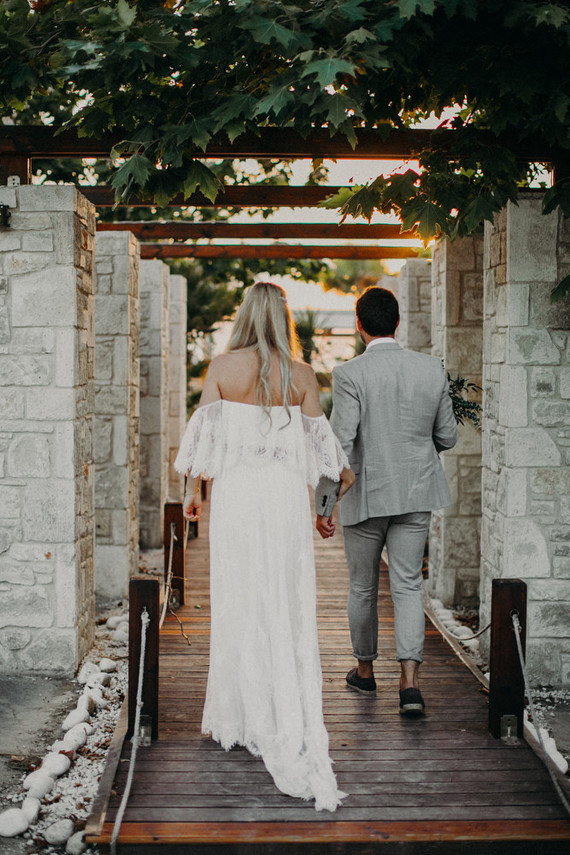 Boho beach wedding Greece