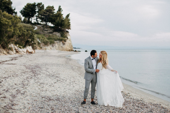 Boho beach wedding Greece