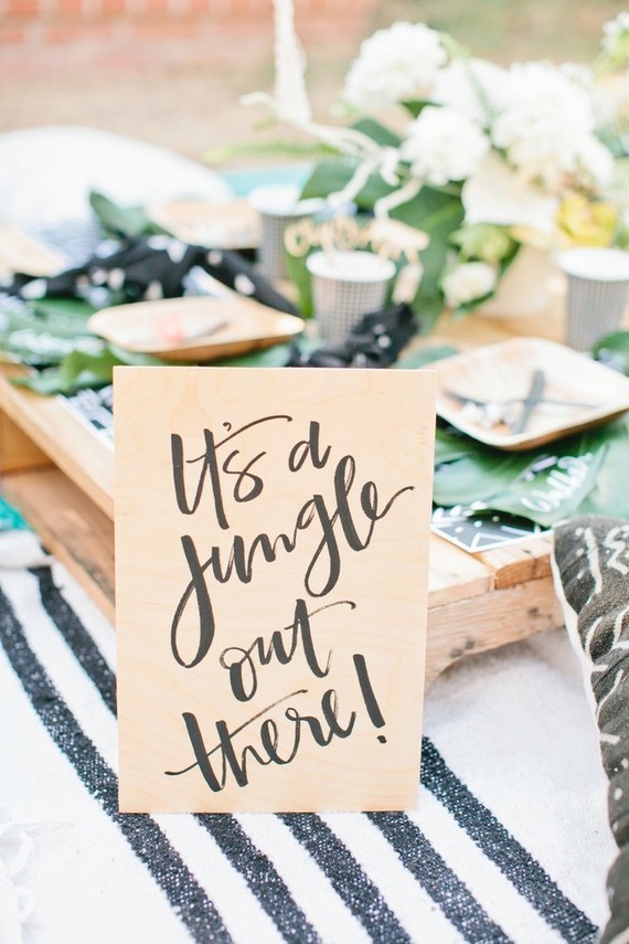 Jungle themed first birthday party ideas