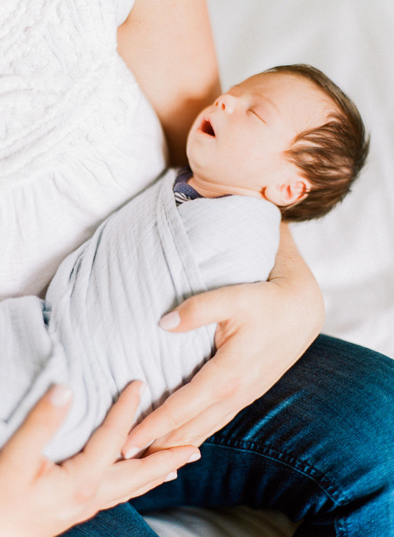 all white newborn photos
