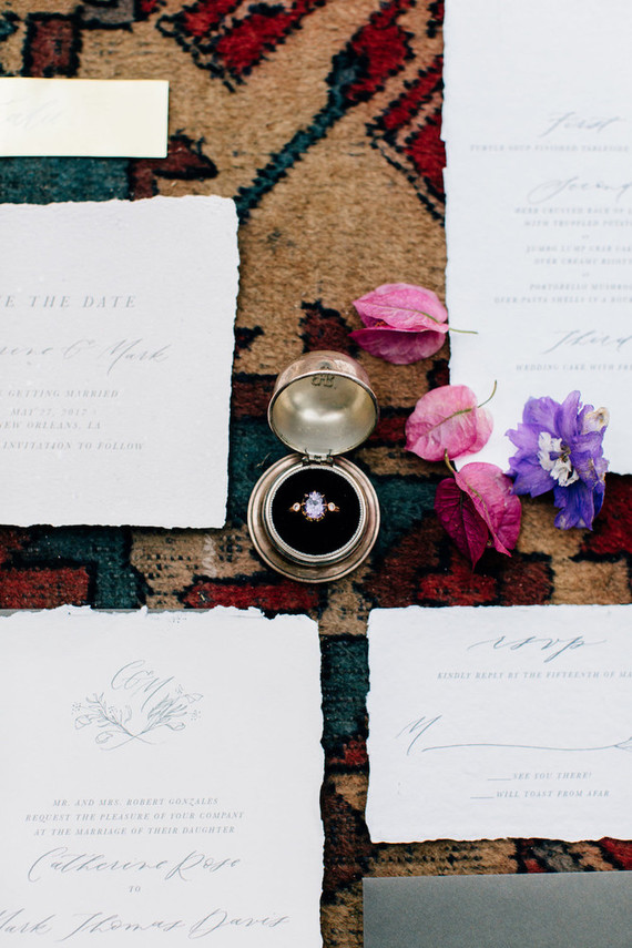 Romantic wedding invitations
