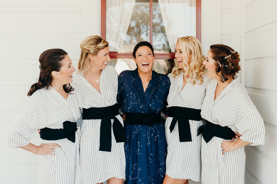 bridesmaids for Celestial wedding Inspiration