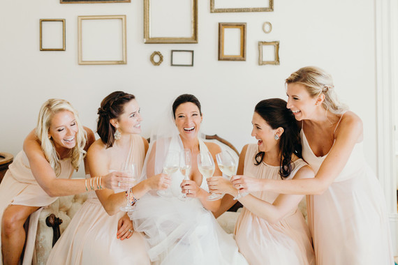 blush bridesmaid dresses