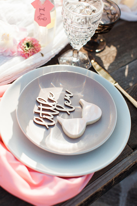 Beachy boho gender reveal party