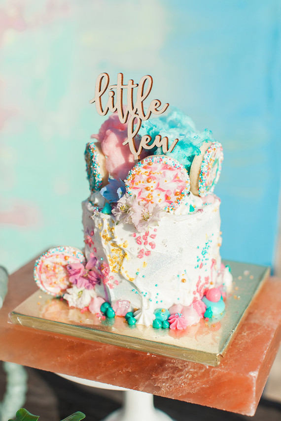 Beachy boho gender reveal party