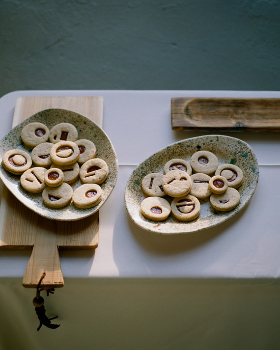 geometric cut out sugar cookies