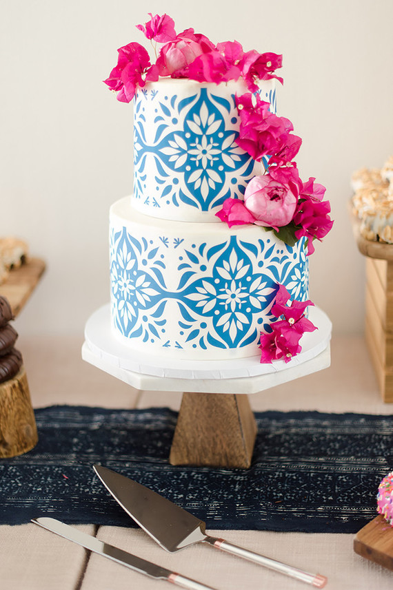 bougainvillea wedding cake