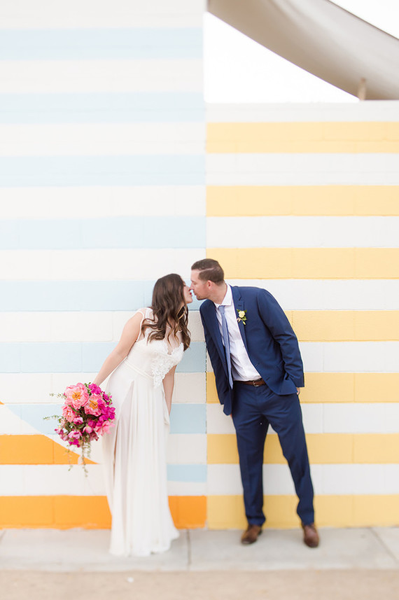 Bougainvillea-inspired wedding at Ace Hotel Palm Springs