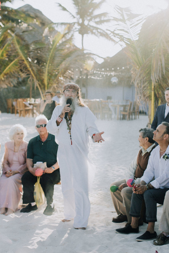 Cosmic Mayan wedding ceremony in Tulum