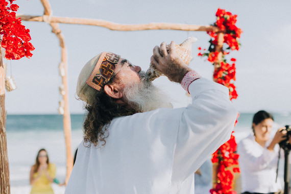 Cosmic Mayan wedding ceremony in Tulum
