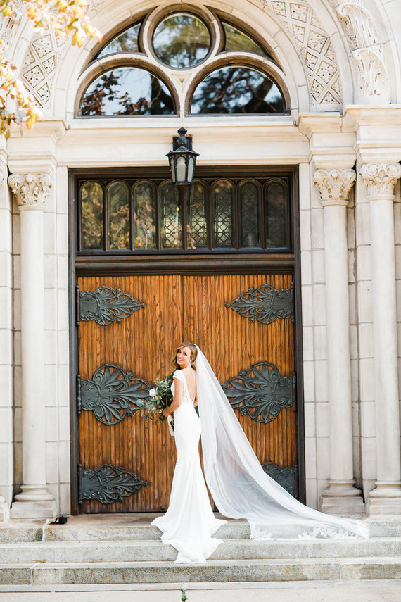Classic Chicago wedding ceremony at St. Michael's Church