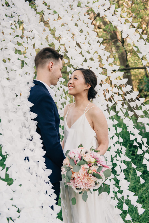 DIY pastel picnic elopement