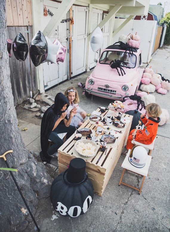 Pink halloween party ideas
