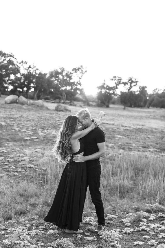 Black and white fashion-inspired family photos