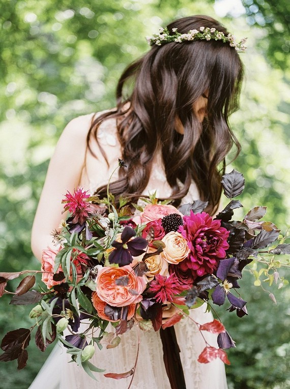 romantic fall bouquet