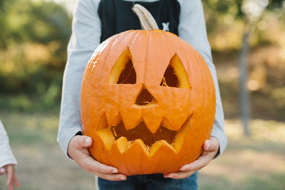 Pumpkin carving playdate