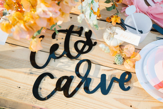 Pumpkin carving playdate