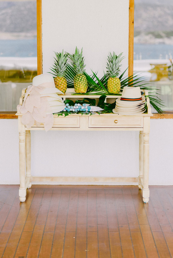 Tropical rehearsal dinner in Athens Greece