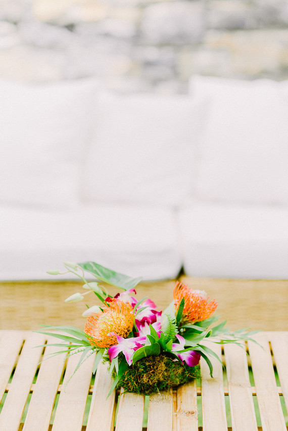 Tropical rehearsal dinner in Athens Greece