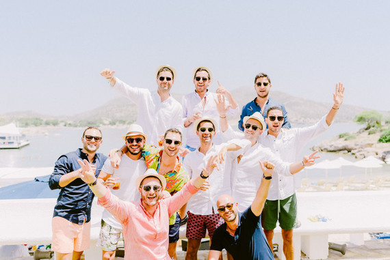 Tropical rehearsal dinner in Athens Greece