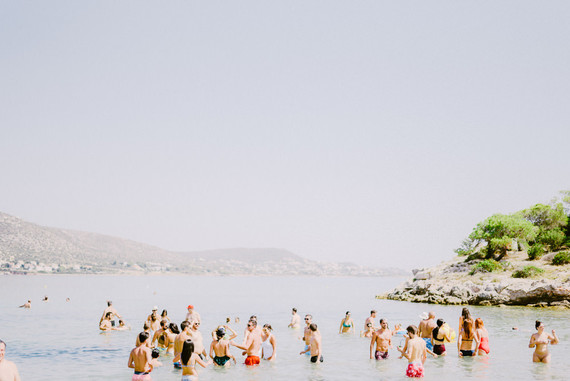 Tropical rehearsal dinner in Athens Greece