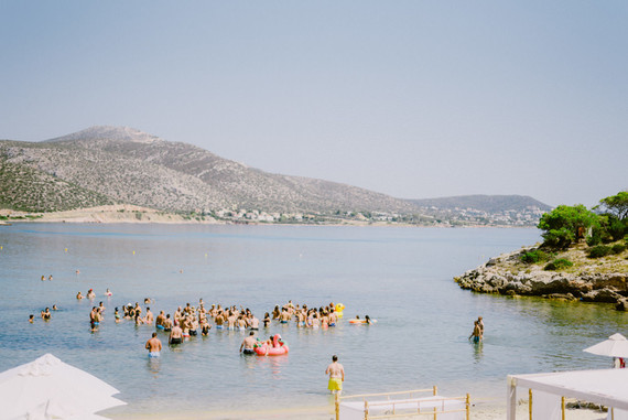 Tropical rehearsal dinner in Athens Greece