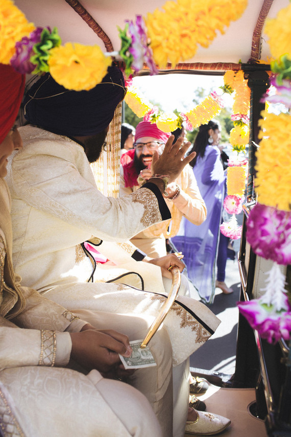 Modern desert Indian wedding celebration