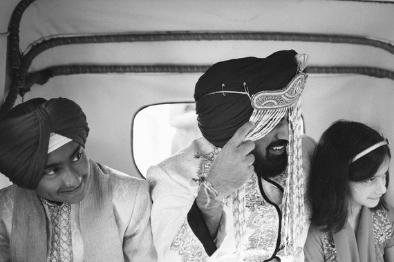 Modern desert Indian wedding celebration