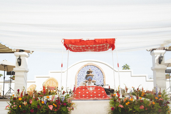 Modern desert Indian wedding celebration