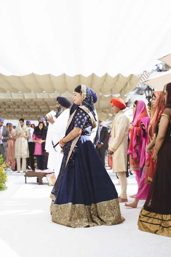 Modern desert Indian wedding celebration