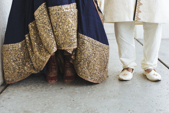 Modern desert Indian wedding celebration