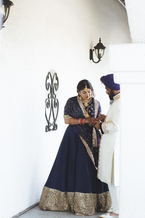 Modern desert Indian wedding celebration
