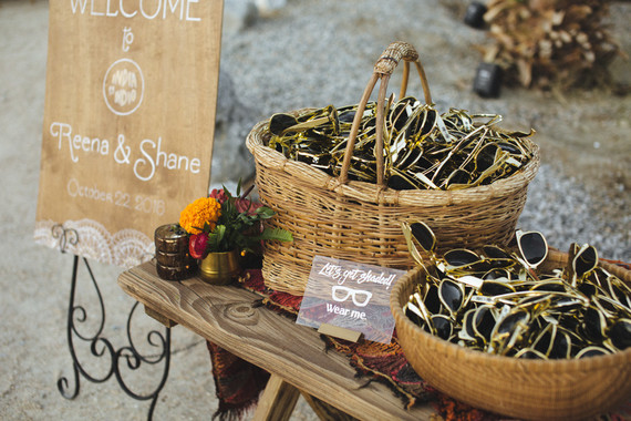 Modern desert Indian wedding celebration