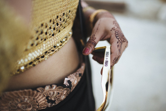 Modern desert Indian wedding celebration