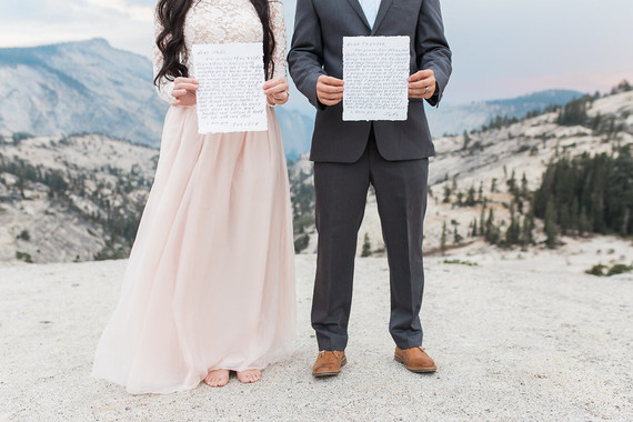 Blush Yosemite vow renewal Inspiration